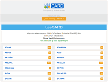Tablet Screenshot of lescard.com